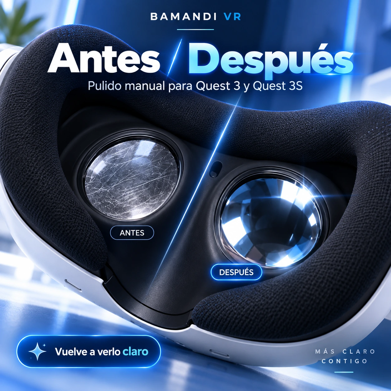 Antes y después del pulido